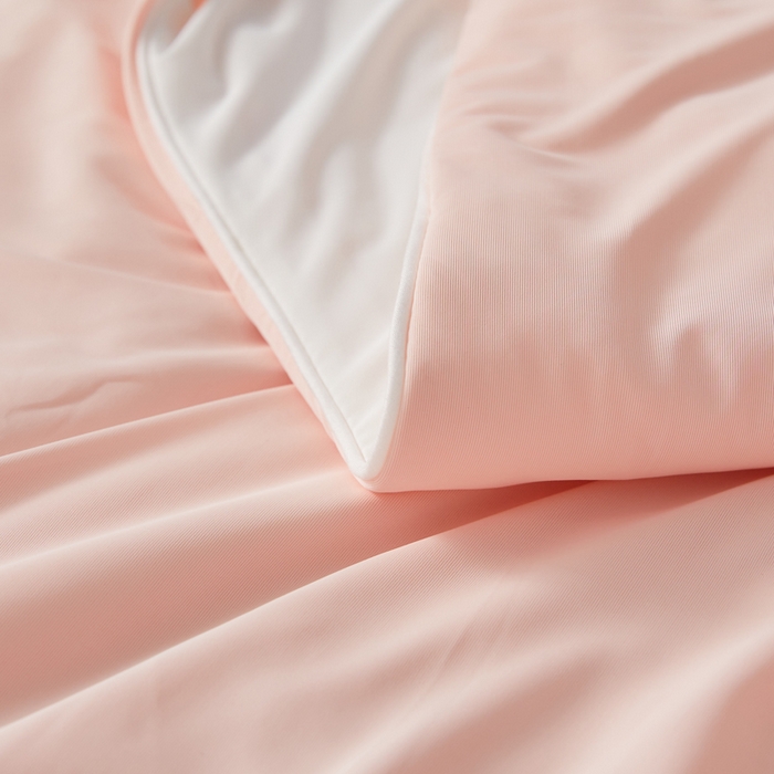 91家纺网 家纺一手货源 找家纺 蓝冰家纺 2026新款凉感高密度空调被夏被 墨玉色