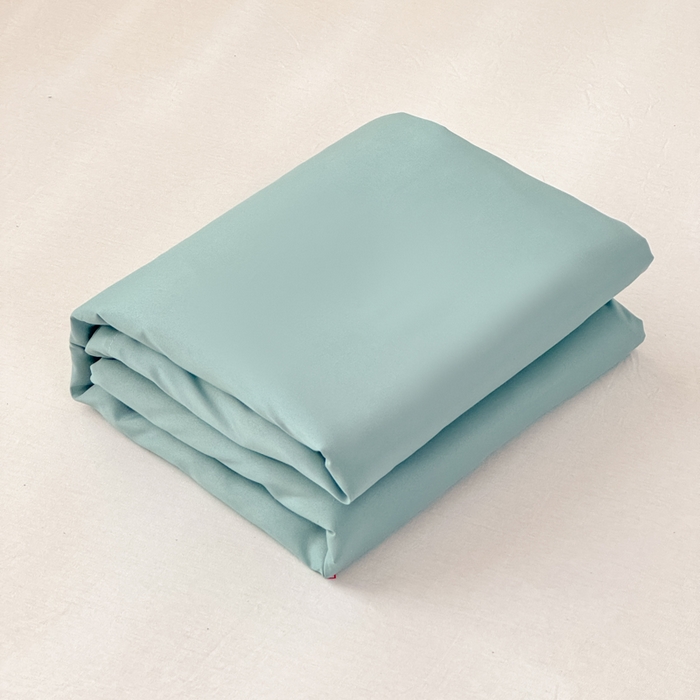 91家纺网 家纺一手货源 找家纺 莎臣豹 2026新款水洗棉磨毛原棉纯色印花简约风四件套风格二 豆绿