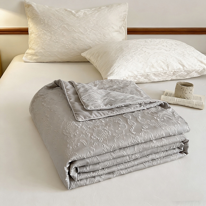 91家纺网 家纺一手货源 找家纺 （总）VIP被业 2026新款A类浮雕蚕蛹大提花夏被空调被