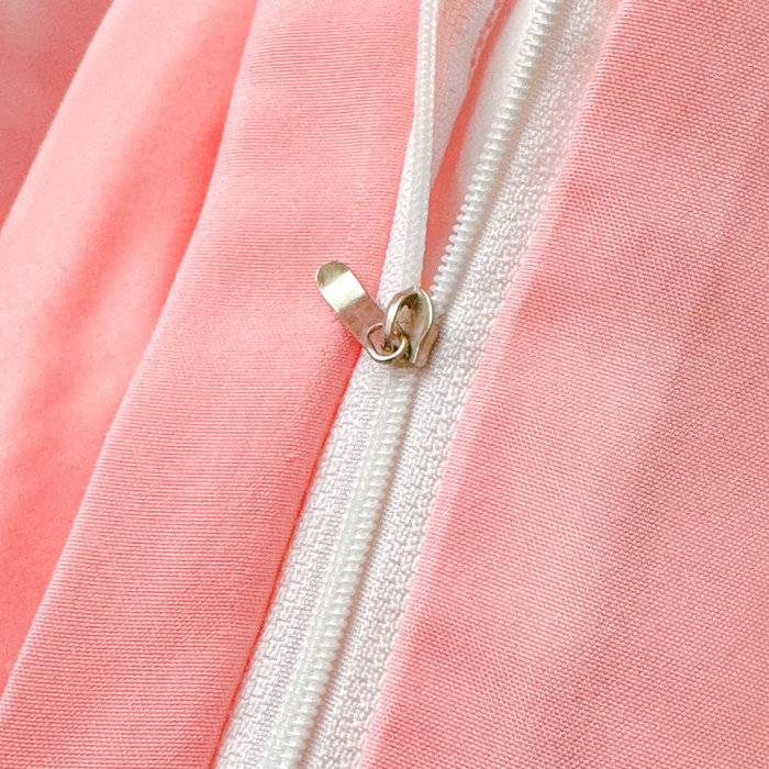 91家纺网 家纺一手货源 找家纺 莎臣豹 2026新款水洗棉磨毛原棉纯色印花简约风四件套风格二 公主粉