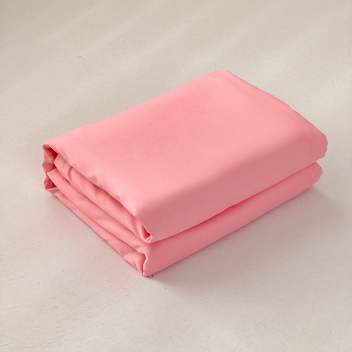 91家纺网 家纺一手货源 找家纺 莎臣豹 2026新款水洗棉磨毛原棉纯色印花简约风四件套风格二 公主粉