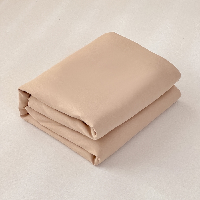 91家纺网 家纺一手货源 找家纺 莎臣豹 2026新款水洗棉磨毛原棉纯色印花简约风四件套风格二 卡其