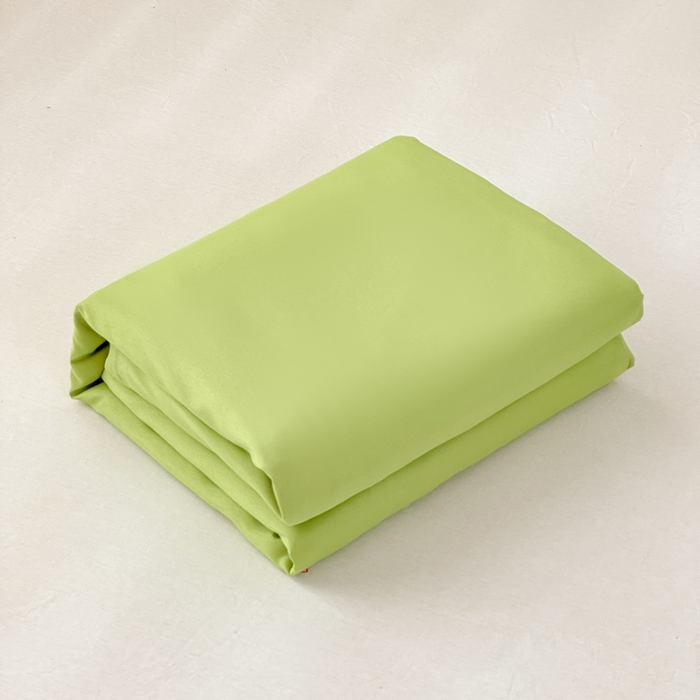 91家纺网 家纺一手货源 找家纺 莎臣豹 2026新款水洗棉磨毛原棉纯色印花简约风四件套风格二 抹茶绿