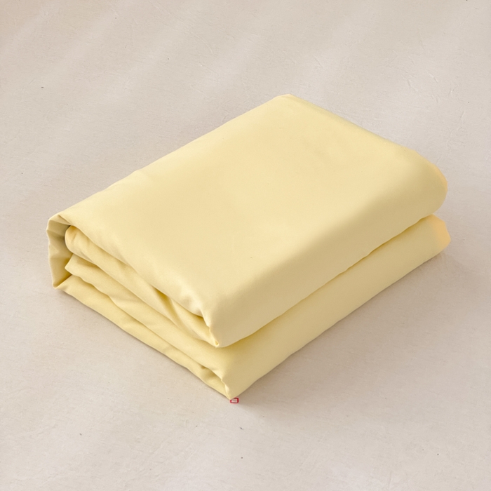 91家纺网 家纺一手货源 找家纺 莎臣豹 2026新款水洗棉磨毛原棉纯色印花简约风四件套风格二 嫩黄