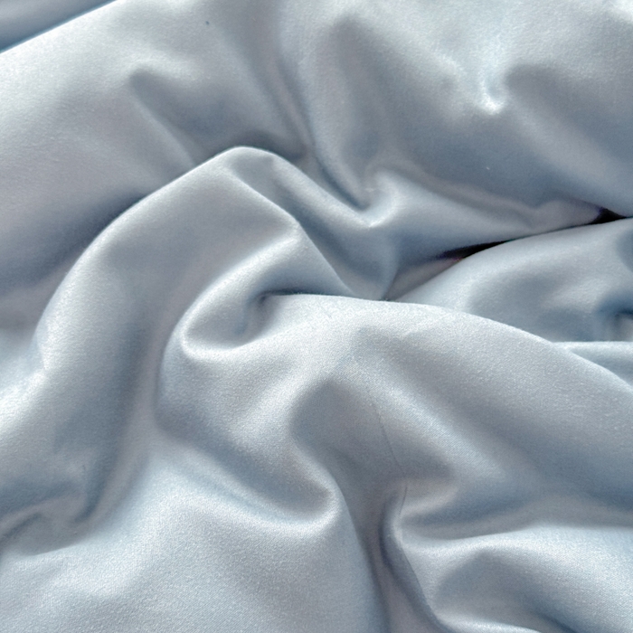 91家纺网 家纺一手货源 找家纺 莎臣豹 2026新款水洗棉磨毛原棉纯色印花简约风四件套风格二 雾霾蓝