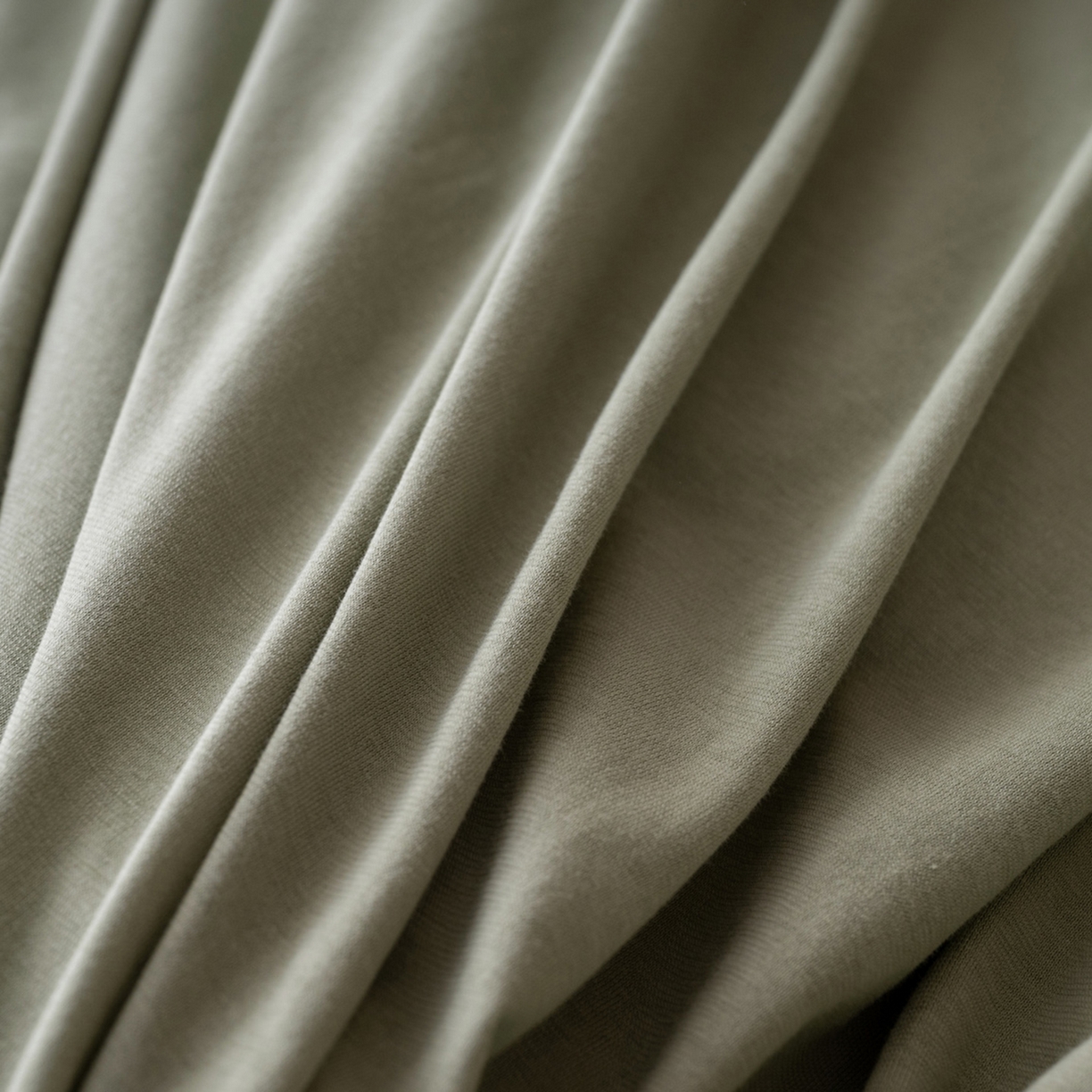 91家纺网 家纺一手货源 找家纺 梦可莱家居 2026春夏新品全棉针织棉纯色双拼简约百搭时尚系列四件套 双拼-豆绿