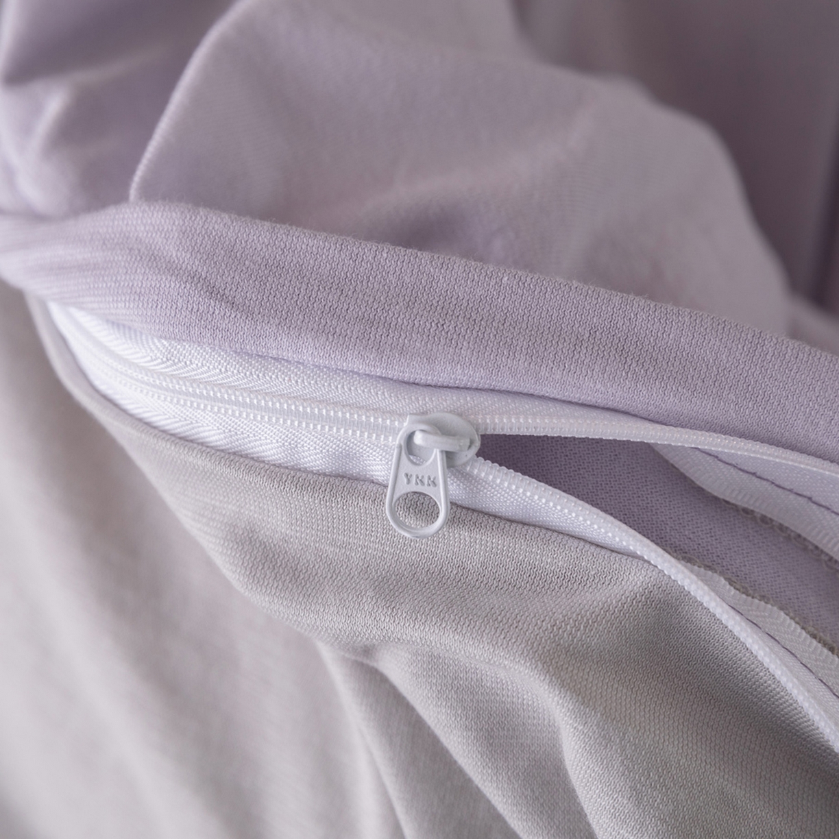 91家纺网 家纺一手货源 找家纺 梦可莱家居 2026春夏新品全棉针织棉纯色双拼简约百搭时尚系列四件套 双拼-香芋