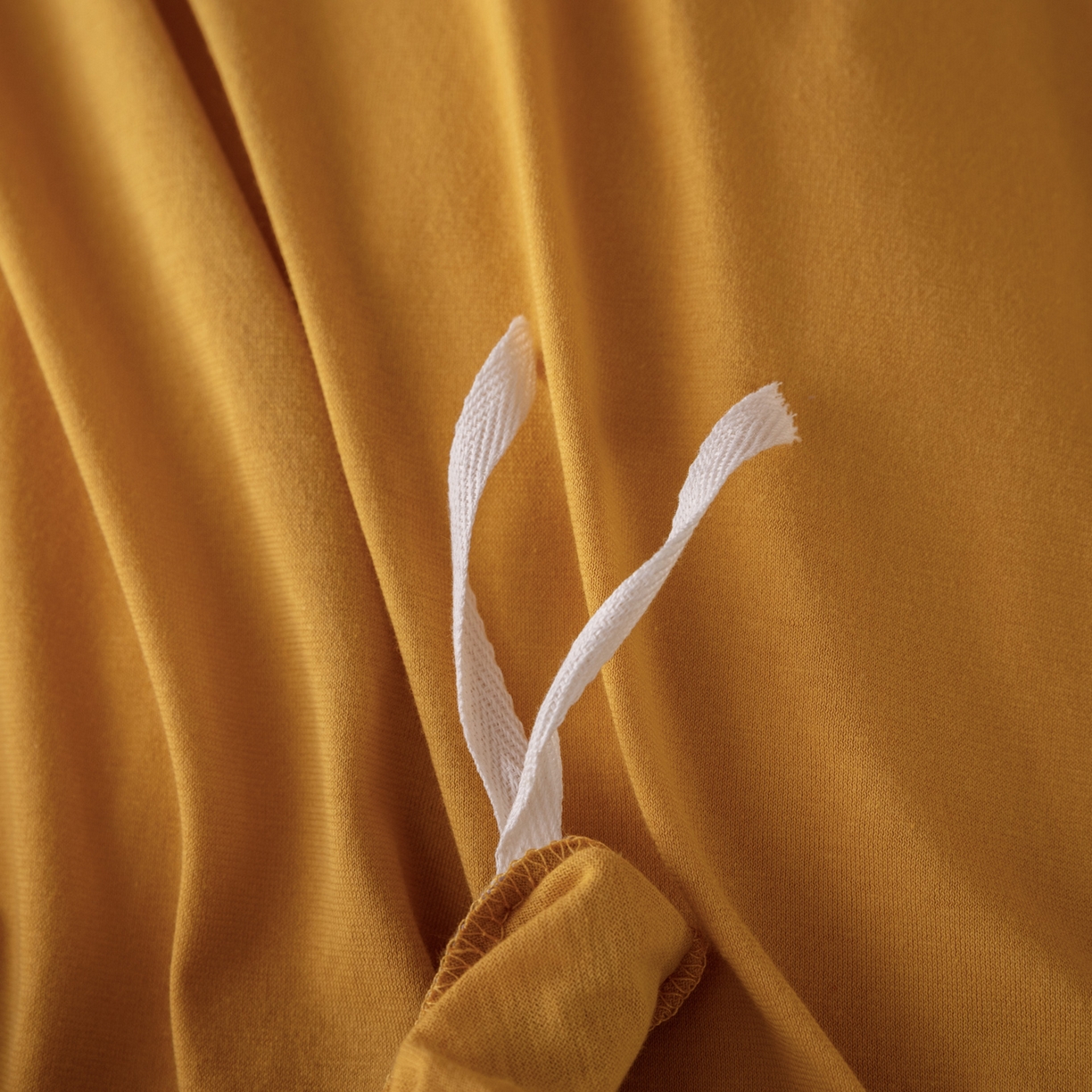 91家纺网 家纺一手货源 找家纺 梦可莱家居 2026春夏新品全棉针织棉纯色双拼简约百搭时尚系列四件套 双拼-黄紫