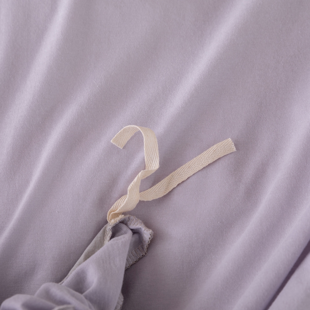 91家纺网 家纺一手货源 找家纺 梦可莱家居 2026春夏新品全棉针织棉纯色双拼简约百搭时尚系列四件套 双拼-香芋