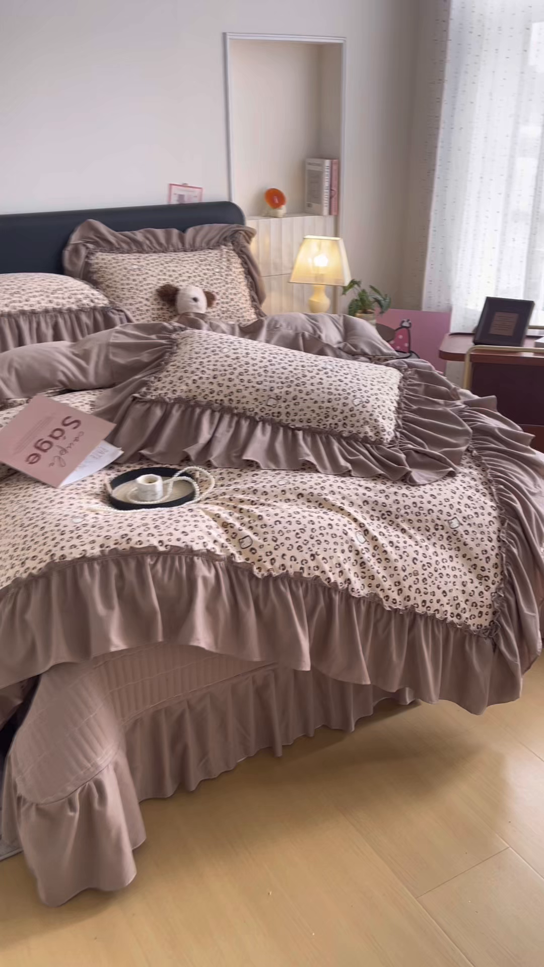 91家纺网 家纺一手货源 找家纺 （总）铠畅 2026新款法式宽边水洗棉泡芙纱床盖款夏被四件套