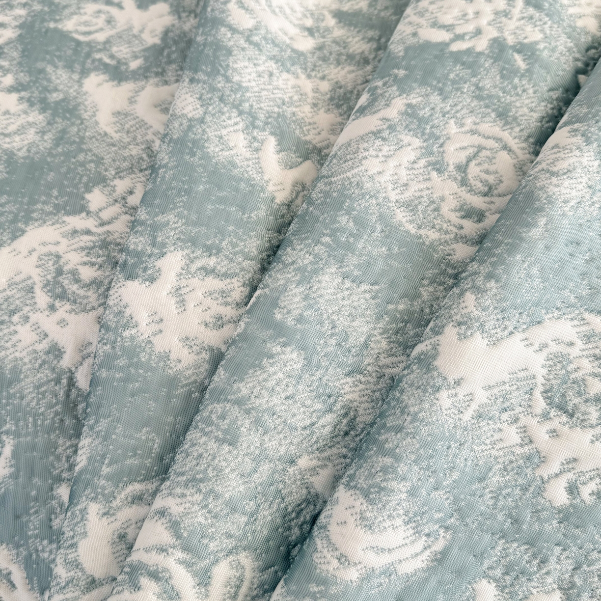 91家纺网 家纺一手货源 找家纺 雅居纺家纺 2026新款床裙款玫瑰系列凉感席 玫瑰-蓝