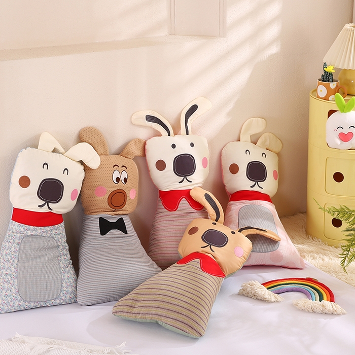 91家纺网 家纺一手货源 找家纺 （总）蔻眠 动物园-全棉儿童卡通荞麦护颈枕头学生枕芯