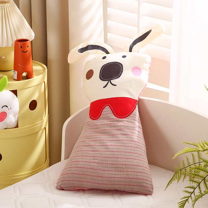 91家纺网 家纺一手货源 找家纺 （总）蔻眠 动物园-全棉儿童卡通荞麦护颈枕头学生枕芯