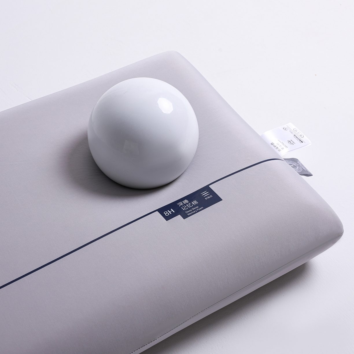 91家纺网 家纺一手货源 找家纺 珍贝家纺 【源头厂家】2026新款厂家直销云朵记忆枕某朵酒店同款零压力记忆枕枕头深睡慢回弹记忆棉枕芯 云朵护颈记忆枕-灰色