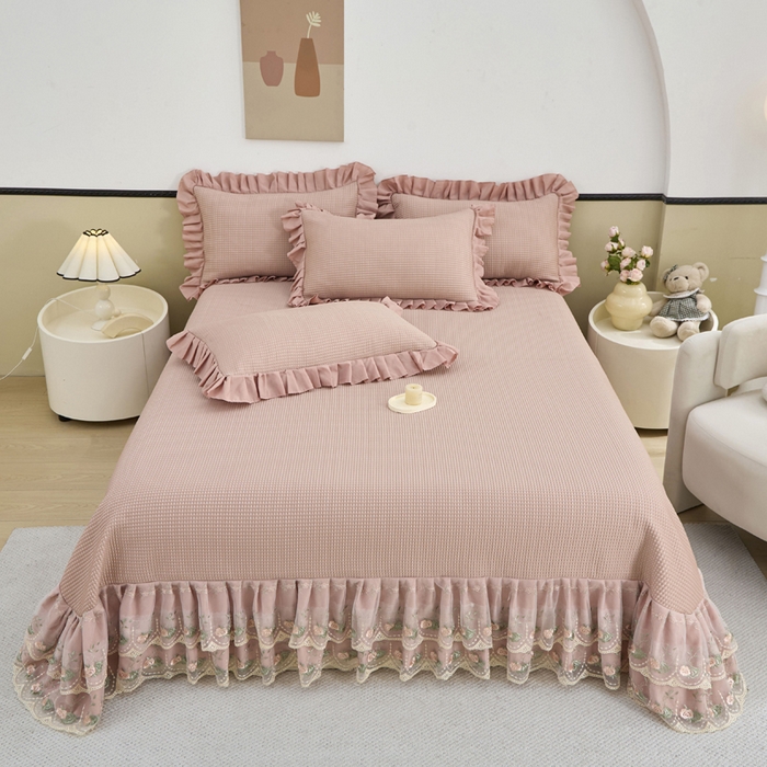 91家纺网 家纺一手货源 找家纺 （总）能好家纺 2026新款冰豆豆华夫格pe凉感席