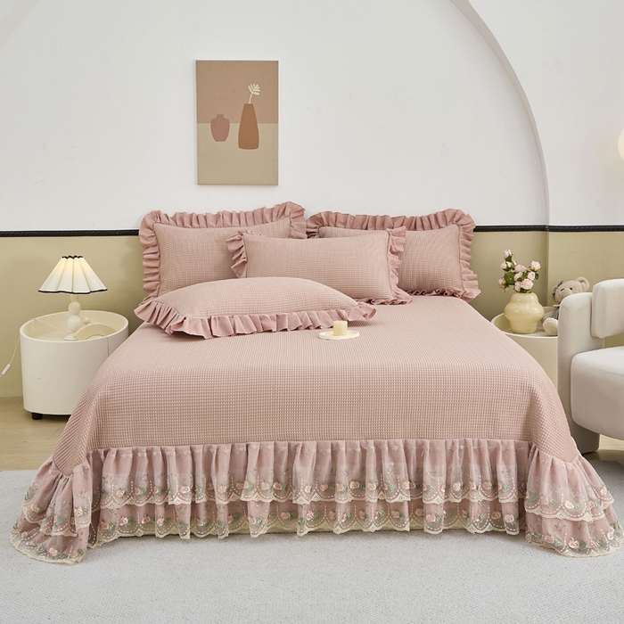 91家纺网 家纺一手货源 找家纺 （总）能好家纺 2026春夏新款高分子PE冰豆豆床盖款凉席席子