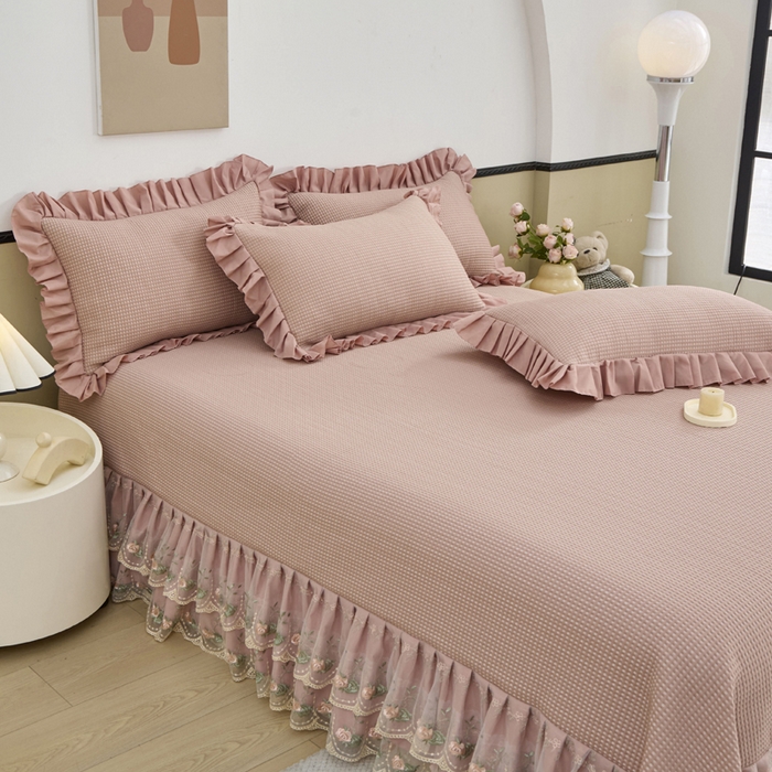 91家纺网 家纺一手货源 找家纺 （总）能好家纺 2026新款冰豆豆华夫格pe凉感席