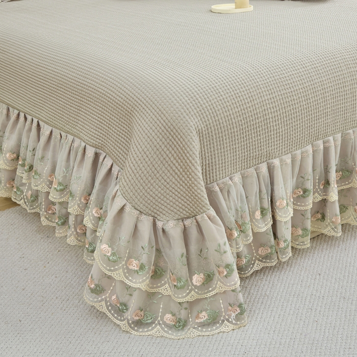 91家纺网 家纺一手货源 找家纺 能好家纺 2026新款冰豆豆华夫格pe凉感席 咖