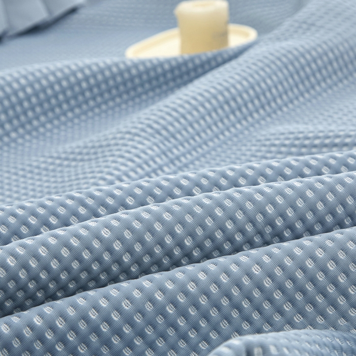 91家纺网 家纺一手货源 找家纺 能好家纺 2026新款冰豆豆华夫格pe凉感席 蓝