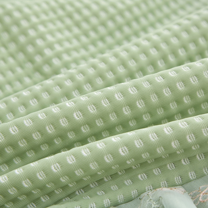 91家纺网 家纺一手货源 找家纺 能好家纺 2026新款冰豆豆华夫格pe凉感席 绿