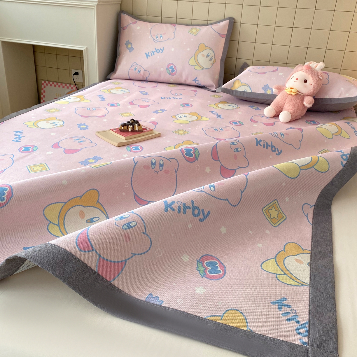 91家纺网 家纺一手货源 找家纺 （总）金盛纺 2026新款A类数码印花冰丝席(可定制)-床席款