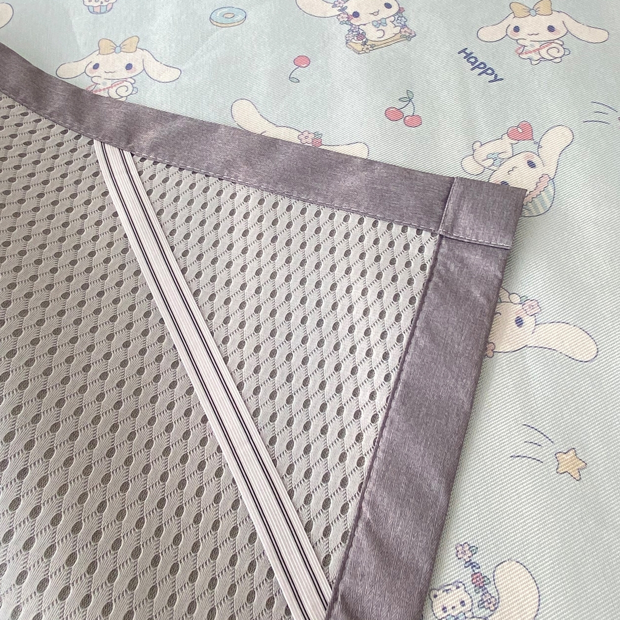 91家纺网 家纺一手货源 找家纺 金盛纺 2026新款A类数码印花冰丝席(可定制)-床席款 桂闲风