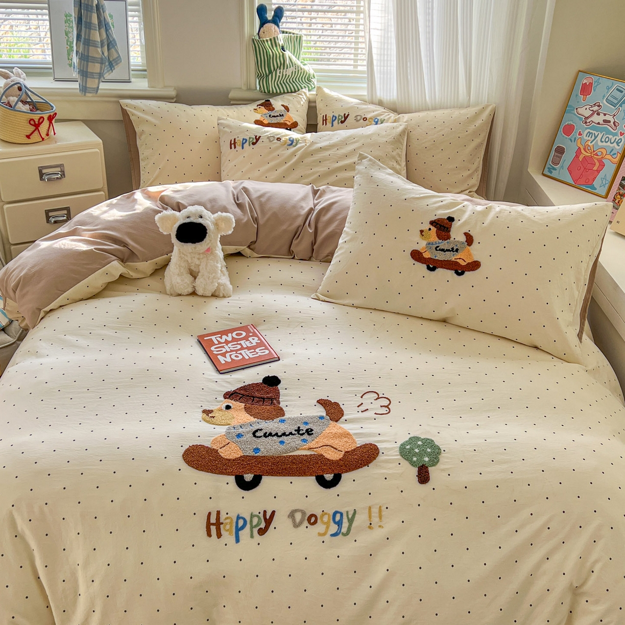 91家纺网 家纺一手货源 找家纺 （总）一比一家纺 2026新款仿棉毛巾绣四件套