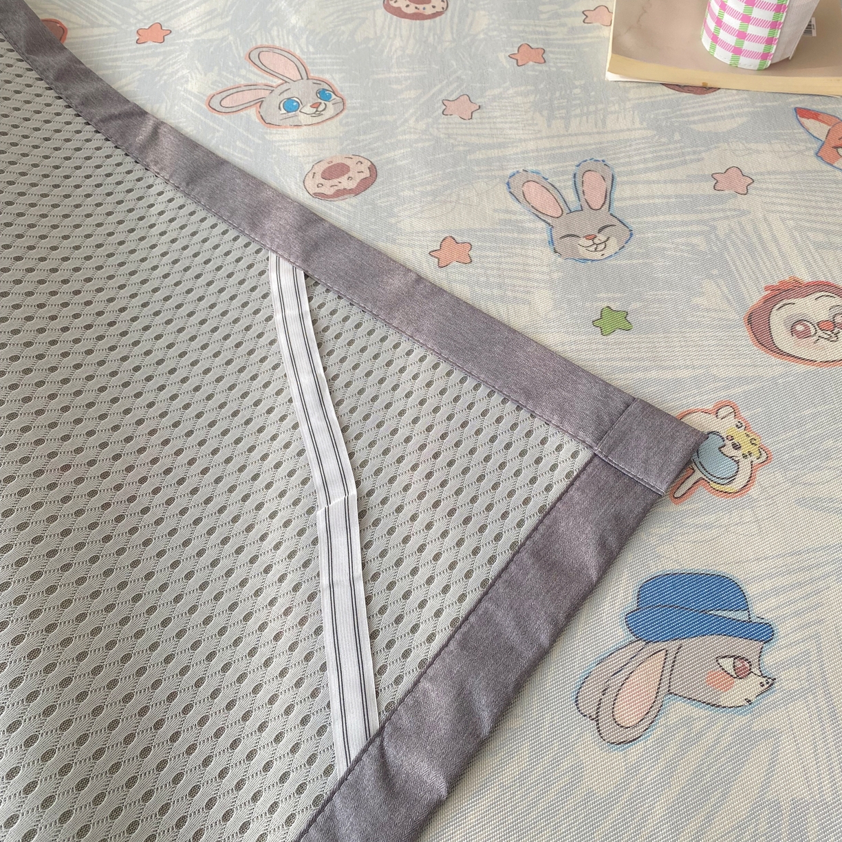 91家纺网 家纺一手货源 找家纺 金盛纺 2026新款A类数码印花冰丝席(可定制)-床席款 动物天团