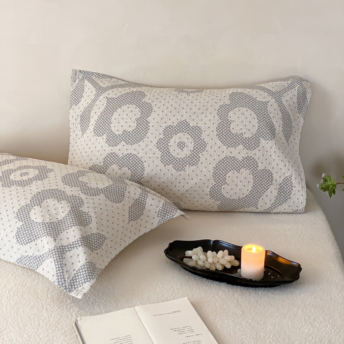 麻依 2026新款四层纱布亚麻枕巾棉麻 君梦