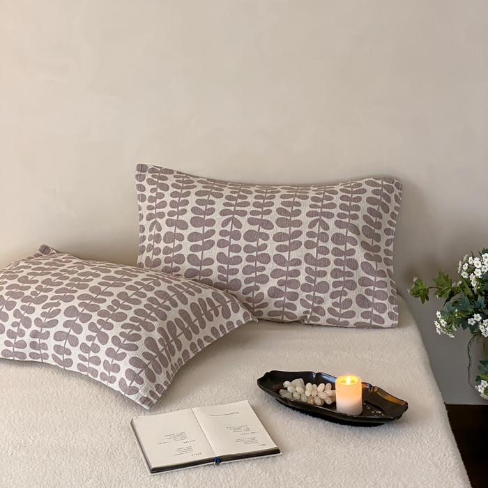 麻依 2026新款四层纱布亚麻枕巾棉麻 清野