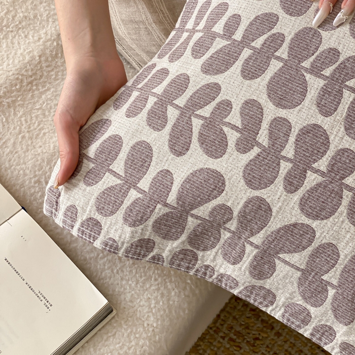 91家纺网 家纺一手货源 找家纺 麻依 2026新款四层纱布亚麻枕巾棉麻 清野