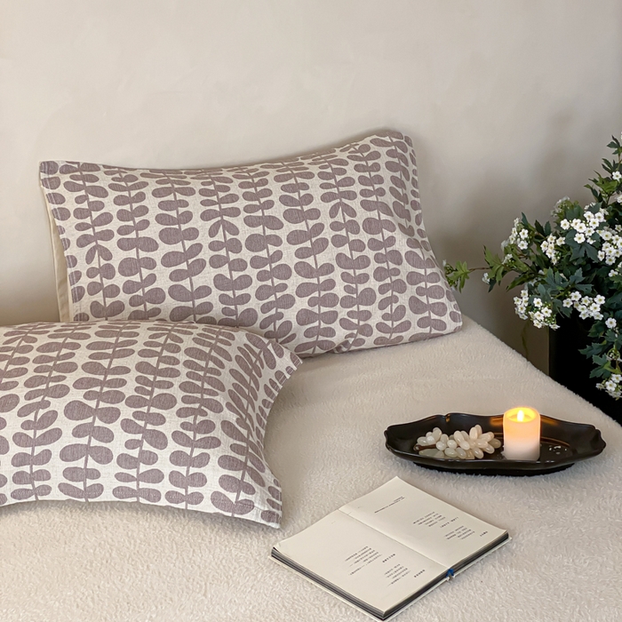 91家纺网 家纺一手货源 找家纺 麻依 2026新款四层纱布亚麻枕巾棉麻 清野