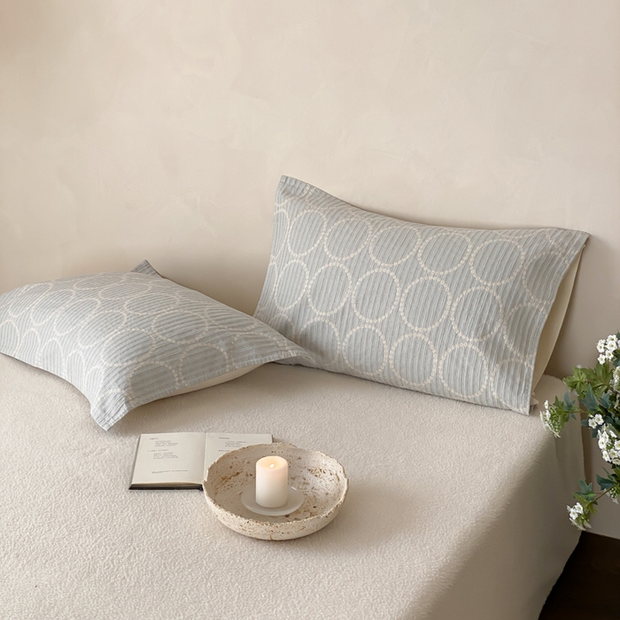 91家纺网 家纺一手货源 找家纺 麻依 2026新款四层纱布亚麻枕巾棉麻 源梦