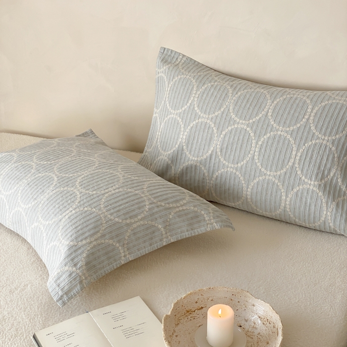 91家纺网 家纺一手货源 找家纺 麻依 2026新款四层纱布亚麻枕巾棉麻 源梦