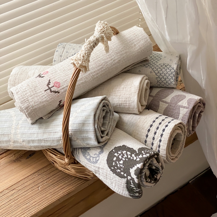 91家纺网 家纺一手货源 找家纺 麻依 2026新款四层纱布亚麻枕巾棉麻 组合图