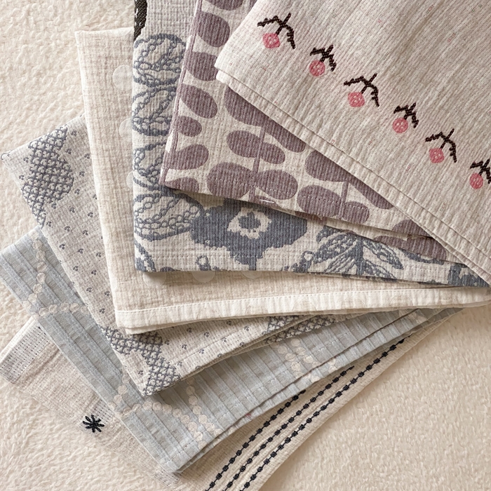 91家纺网 家纺一手货源 找家纺 麻依 2026新款四层纱布亚麻枕巾棉麻 组合图