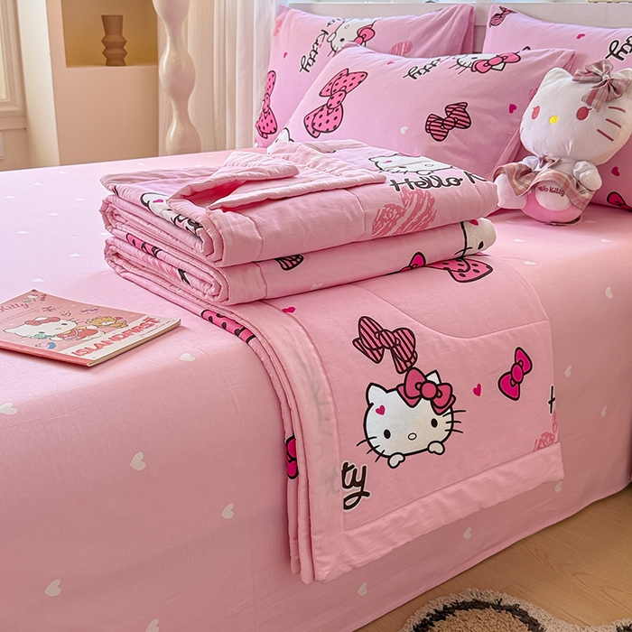 91家纺网 家纺一手货源 找家纺 （总）沐辰 2026春夏新款A类三丽鸥蜡笔小新全棉棉花夏被夏凉被空调被