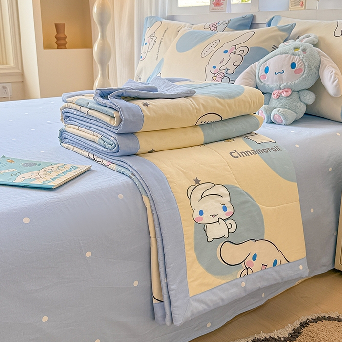 沐辰 2026春夏新款A类三丽鸥蜡笔小新全棉棉花夏被夏凉被空调被 玉桂狗