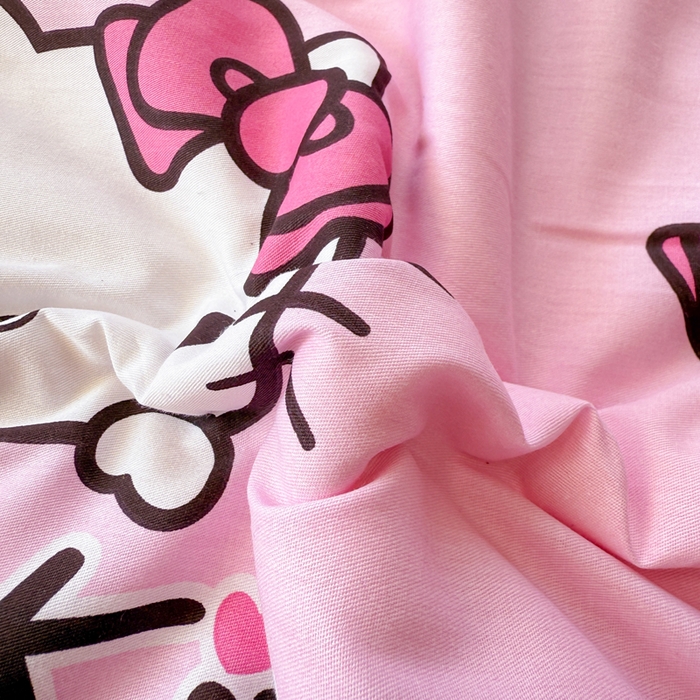 91家纺网 家纺一手货源 找家纺 沐辰 2026春夏新款A类三丽鸥蜡笔小新全棉棉花夏被夏凉被空调被 粉红凯蒂猫