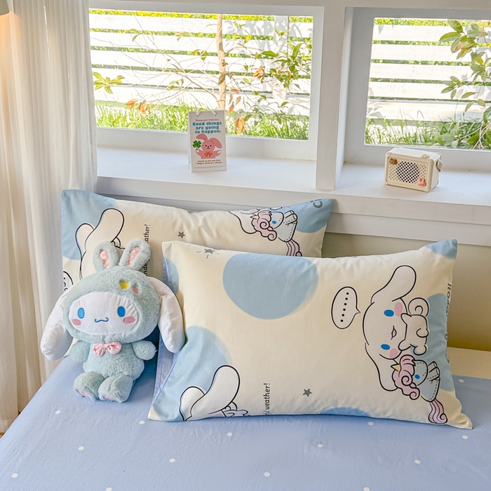 91家纺网 家纺一手货源 找家纺 沐辰 2026春夏新款A类三丽鸥蜡笔小新全棉棉花夏被夏凉被空调被 玉桂狗