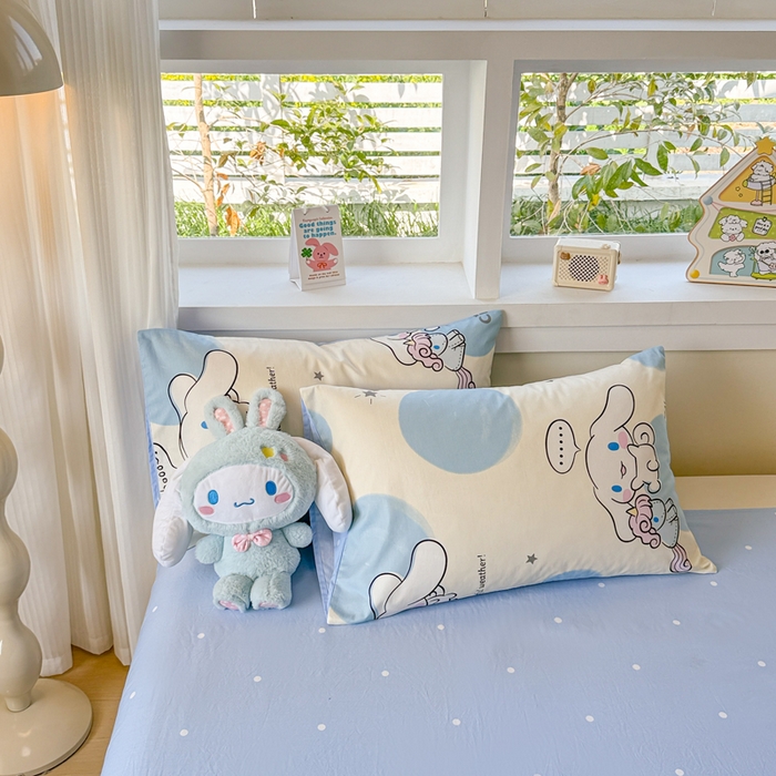 91家纺网 家纺一手货源 找家纺 沐辰 2026春夏新款A类三丽鸥蜡笔小新全棉棉花夏被夏凉被空调被 玉桂狗