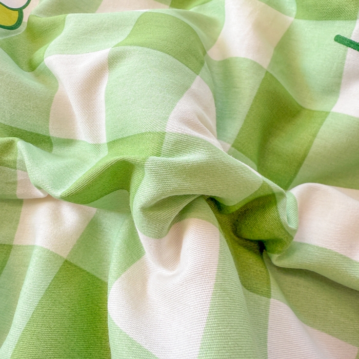 91家纺网 家纺一手货源 找家纺 沐辰 2026春夏新款A类三丽鸥蜡笔小新全棉棉花夏被夏凉被空调被 绿格蛙蛙