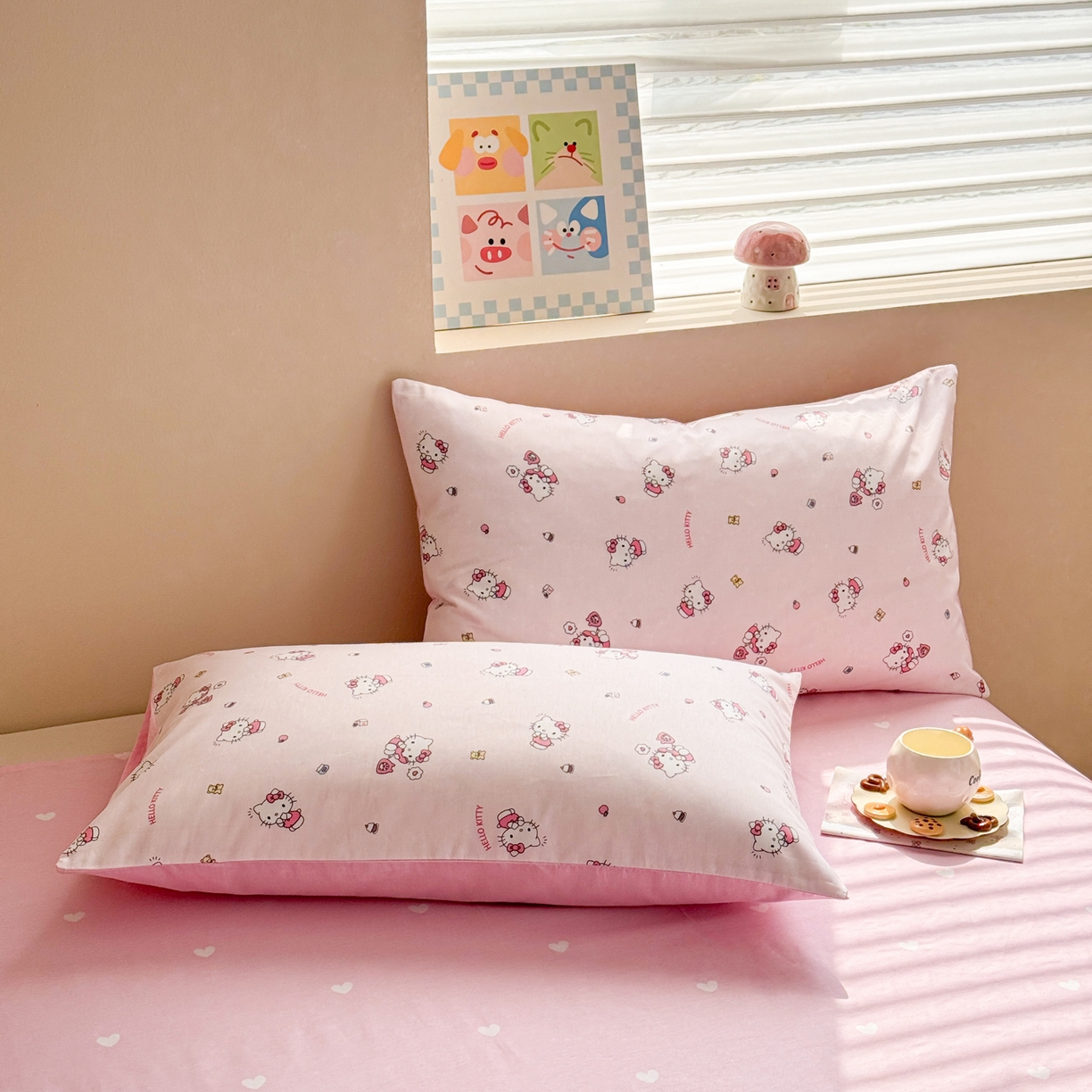 91家纺网 家纺一手货源 找家纺 沐辰 2026春夏新款A类三丽鸥蜡笔小新全棉棉花夏被夏凉被空调被 粉甜日记