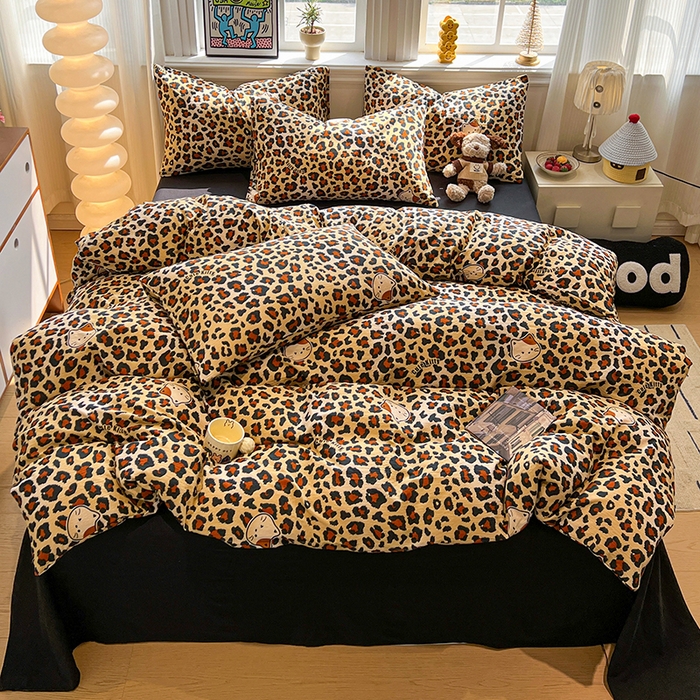 91家纺网 家纺一手货源 找家纺 （总）花伞家居 2026新款印花皱皱双层纱四件套含买家秀-系列二