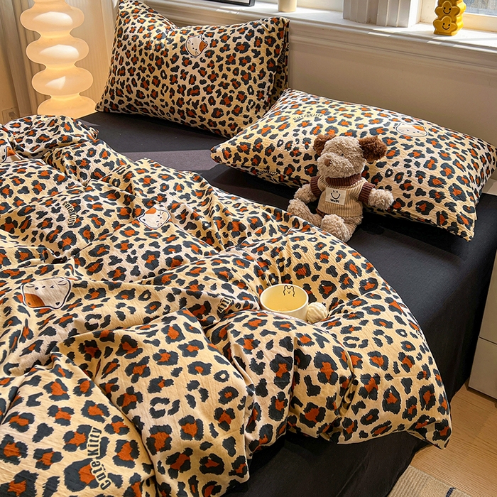 91家纺网 家纺一手货源 找家纺 （总）花伞家居 2026新款印花皱皱双层纱四件套含买家秀-系列二