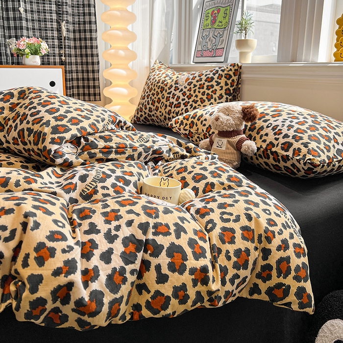 91家纺网 家纺一手货源 找家纺 （总）花伞家居 2026新款印花皱皱双层纱四件套含买家秀-系列二