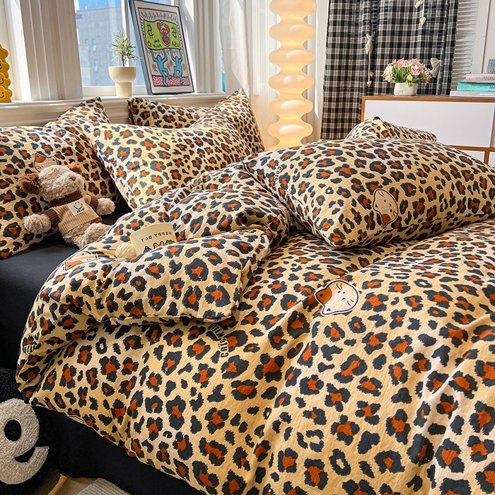 91家纺网 家纺一手货源 找家纺 （总）花伞家居 2026新款印花皱皱双层纱四件套含买家秀-系列二