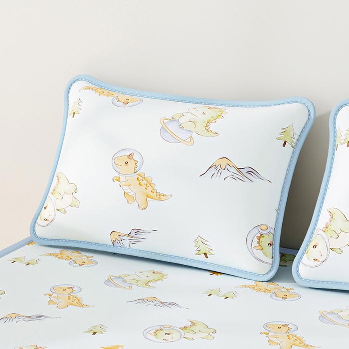 91家纺网 家纺一手货源 找家纺 （总）2026夏季A类数码印花卡通冰丝凉席枕套凉感家用儿童可机洗单人学生宿舍48×74cm一只一对