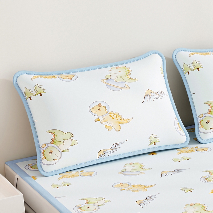 91家纺网 家纺一手货源 找家纺 （总）2026夏季A类数码印花卡通冰丝凉席枕套凉感家用儿童可机洗单人学生宿舍48×74cm一只一对