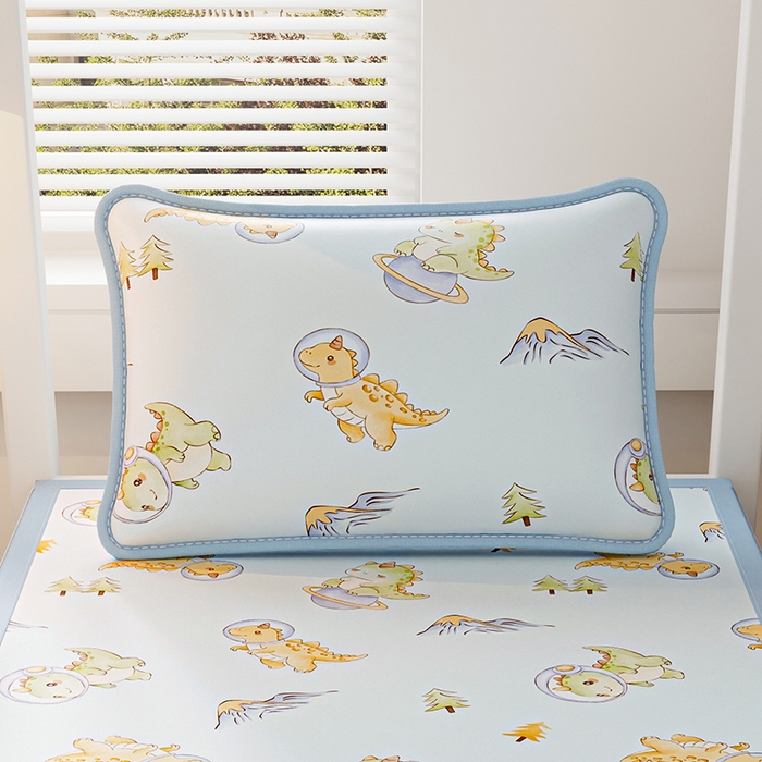 91家纺网 家纺一手货源 找家纺 （总）2026夏季A类数码印花卡通冰丝凉席枕套凉感家用儿童可机洗单人学生宿舍48×74cm一只一对